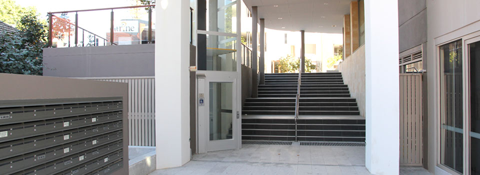 Saint Quentins building complex entrance
